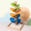 Spelling Kid Puzzle And Inserting Rainbow Tree Wooden Disassembly Track Toy Ball