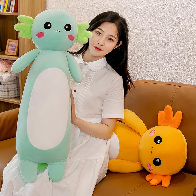 Four-Color Salamander Plush Pillow - Cute Long Doll