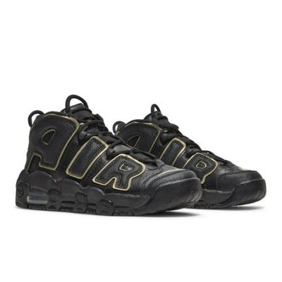 Air More Uptempo GS Schwarz Metallic Gold Stern DD3038-001