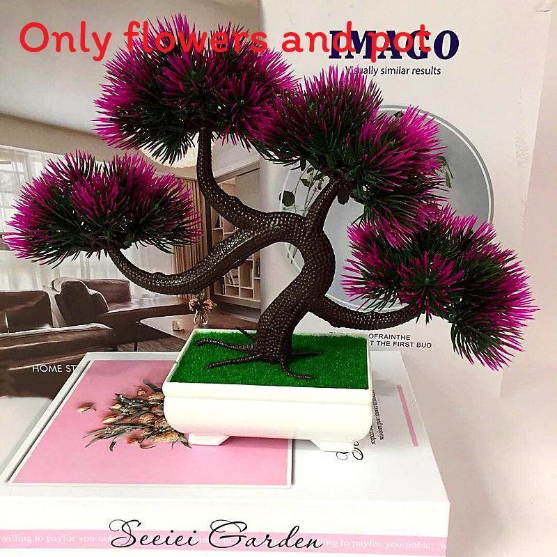 Simulated Dragon Claw Pinus Hwangshanensis Green Plants Potted Decor Desktop