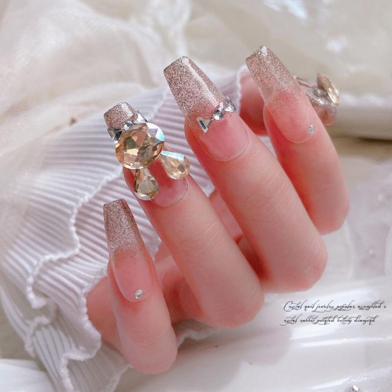 Pack of Luxury Nail Charms Studs Nail Rhinestones Gems Luxury Nail Art Rhinestones Crafts Diamonds Crystal Jewels Stones
