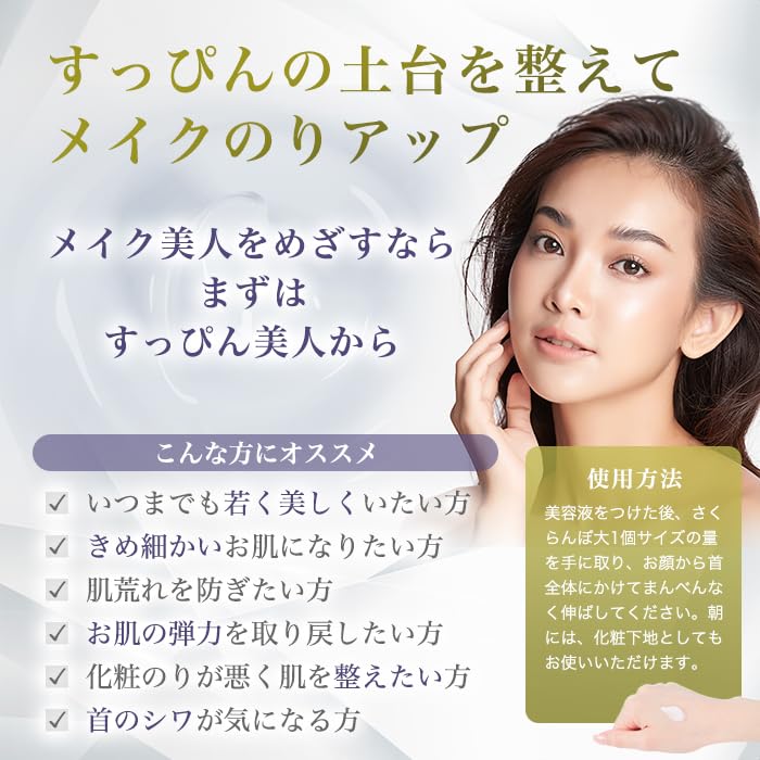 Ginza Marukan White Suppin Power Puru Puru Gel 50g [Set of 2] Saito Hitori Gel Cream, Cooling Effect, Contains Bifidobacterium Extract and Nano-sized
