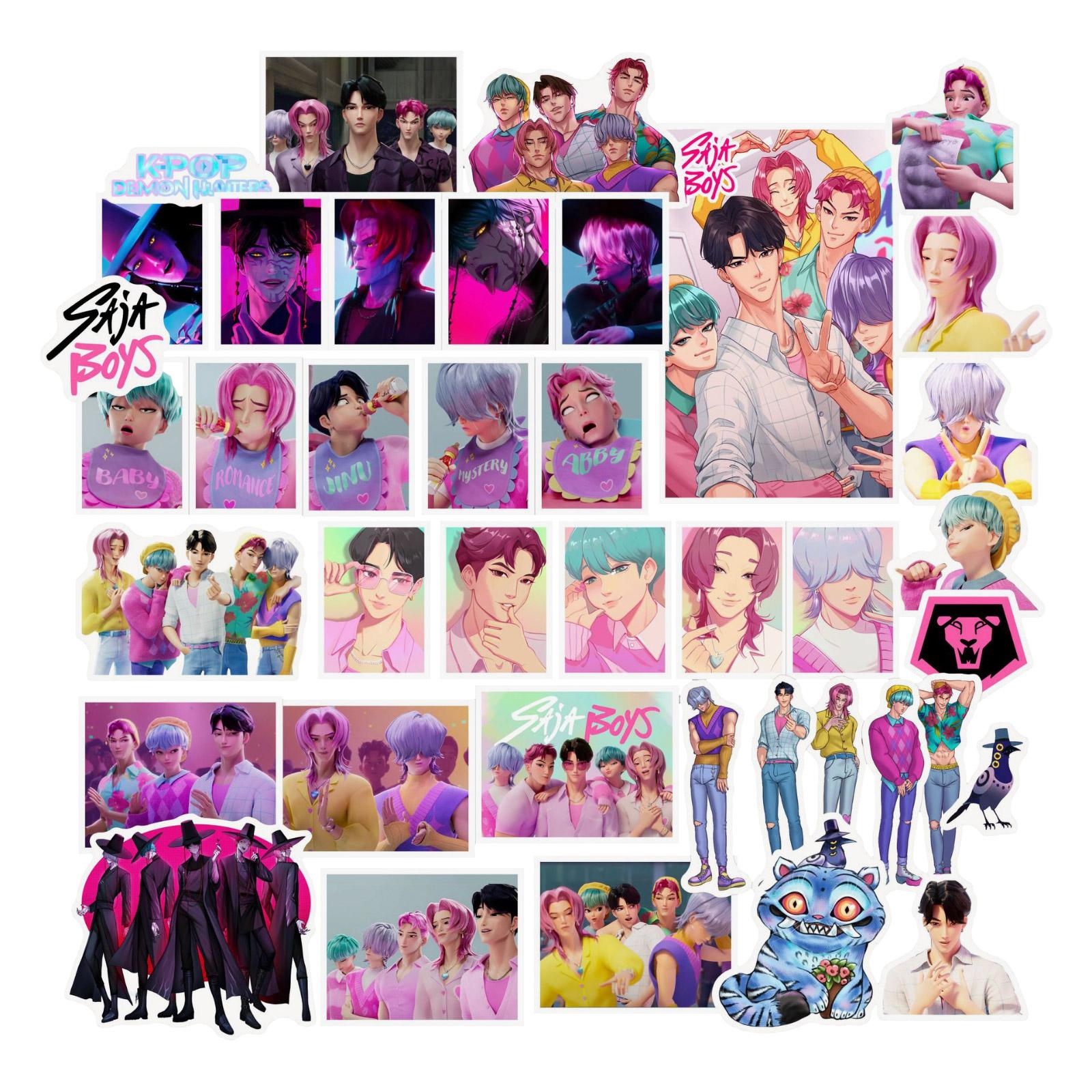 

Cartoon Anime Sticker Pack For Laptop, Water Bottle, Skateboard, Luggage, And Journal Decoration One Size