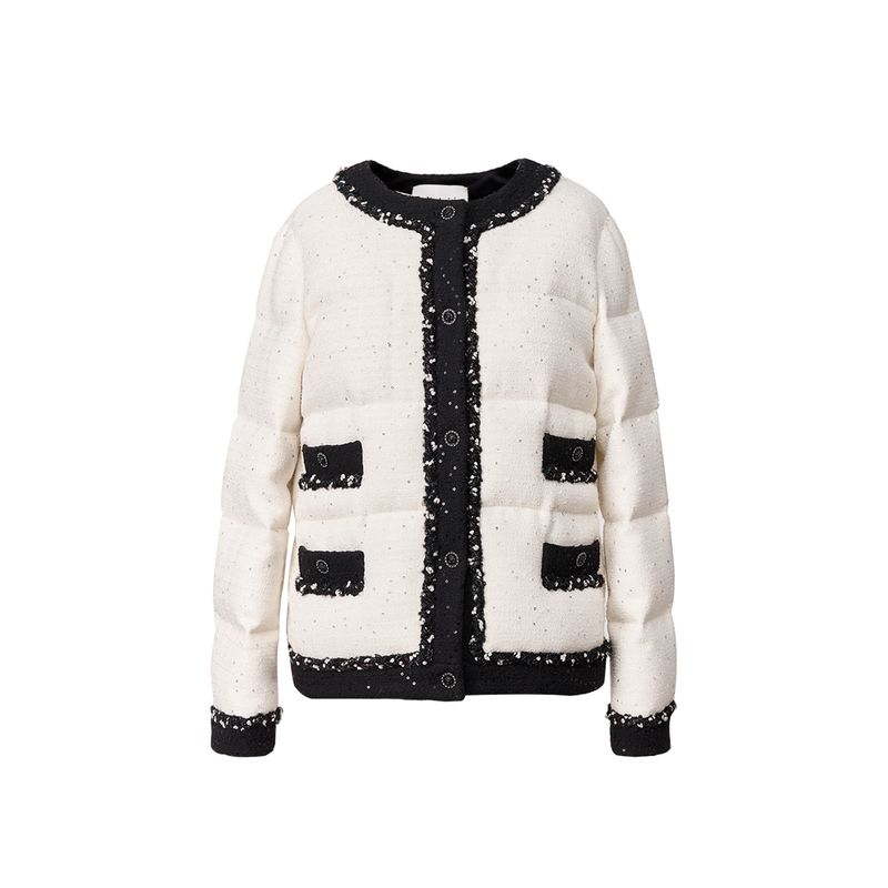 Blacknini Yin WAF/"Snow Elf" 95 White Goose Down Heattech High Fluffy Five-Weight Yarn Sequin Down Jacket