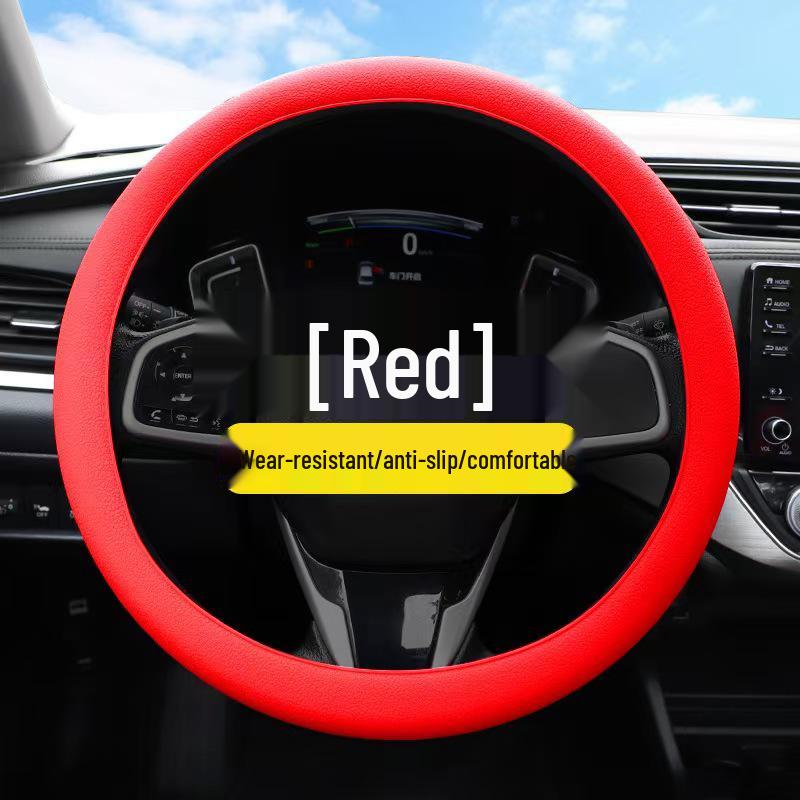 Ultra-Thin Anti-Slip Silicone Steering Wheel Cover - Summer Ice-Feel, Soft, Universal Fit for All Seasons