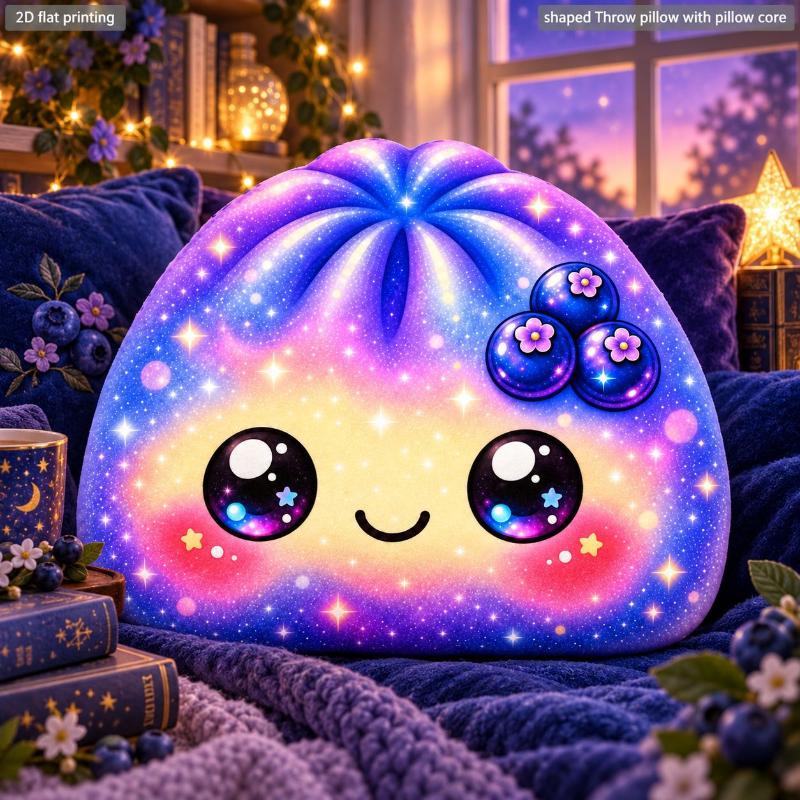 Kawaii Galaxy Dumpling Pillow Starry Bao Cushion Cute Space Throw Pillow Shaped Stuffed Floor Cushion For Home Decor Gift
