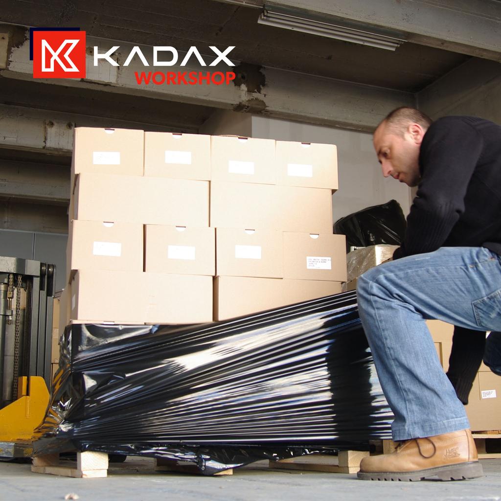 KADAX Stretch Film XL Stretch Black 2.5kg Strong Covering Roll Lots of Film