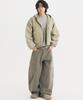 Then Our Flight Washed Hooded Jacket (Beige)