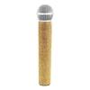 Stylish And Durability Fake Microphone Toy For Stage Performances Comes In Silver Gold And Red Sparkling Variants