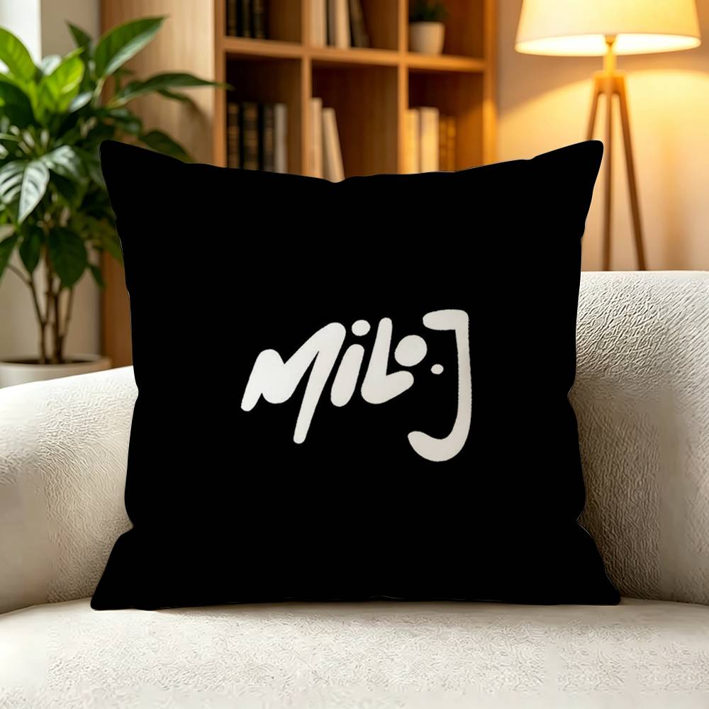 FFamous Argentine Rapper Milo J Pillow Case Square DoubleSided Sofa Cushion Cover Bedroom Bedside Pillow