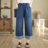 Women's High-Waist Straight-Leg Cropped Jeans