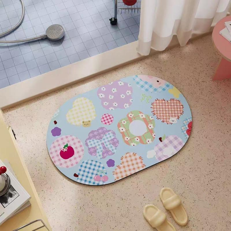 Bathroom absorbent diatom mud toilet doormat toilet toilet floor mat toilet carpet