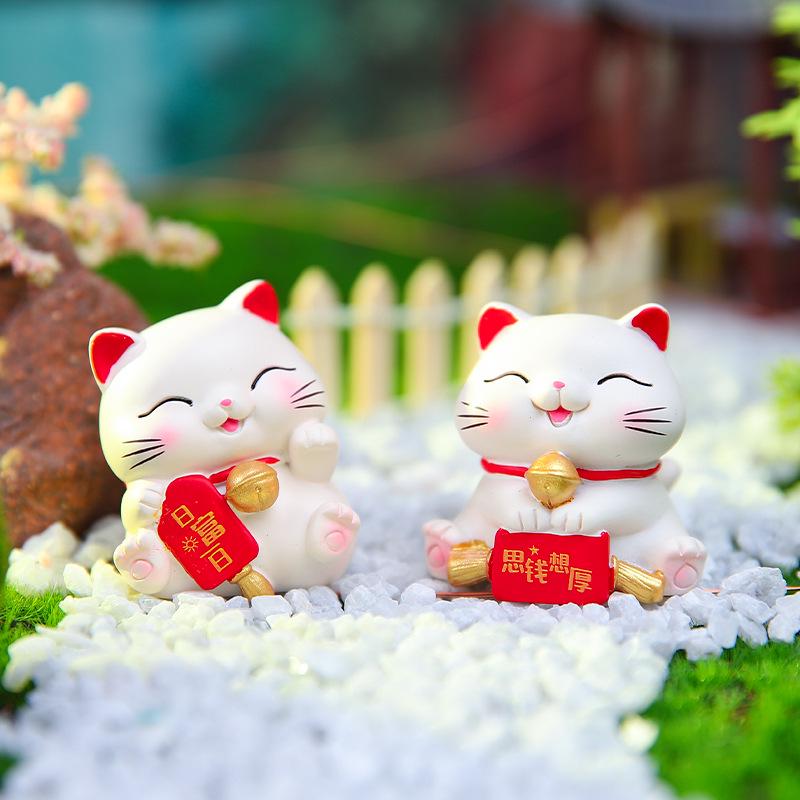 Personalized Desktop Cat Car Ornament - Center Console Doll Decoration