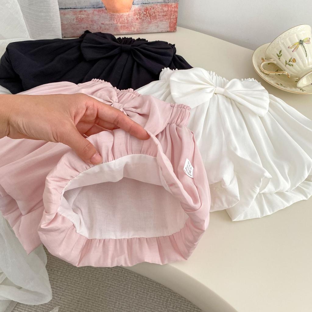 Mädchen Sommer Süße Schleife Bloomers Shorts Vielseitig Tragbare Laternenhosen