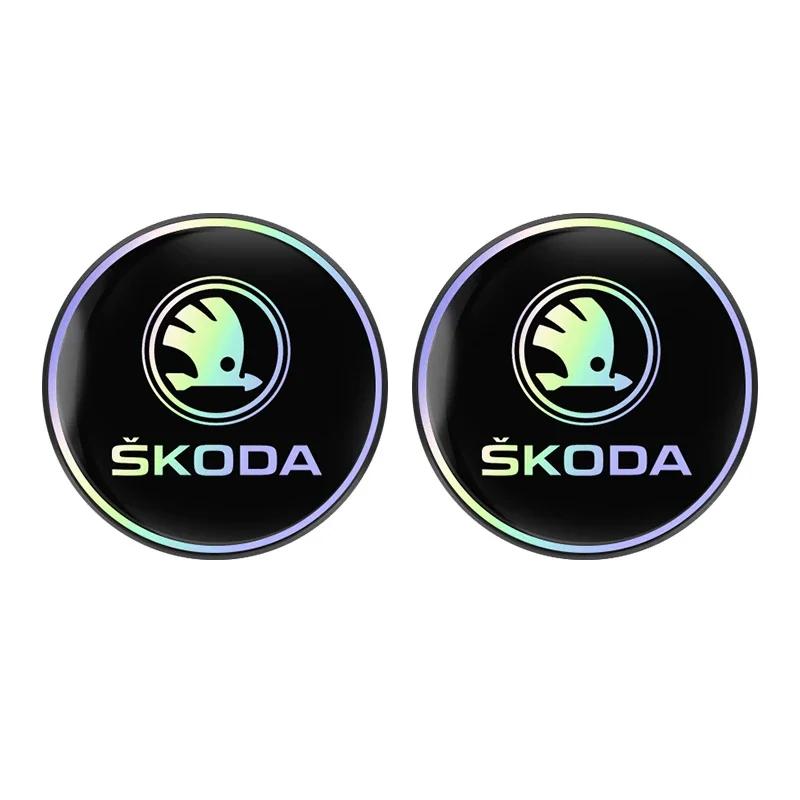 

2Pcs Car Laser Coaster Anti-Slip Water Cup Slot Pad For Skoda Octavia Superb Rapid Kodiaq Kamiq Vision RS Yeti Karoq Fabia Enyaq 2Pcs D-Skoda