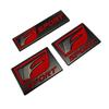 AQXYWER (Liten butikk) 3D Metall Svart Rød Logo F SPORT Emblem FSPORT Navneskilt Bil