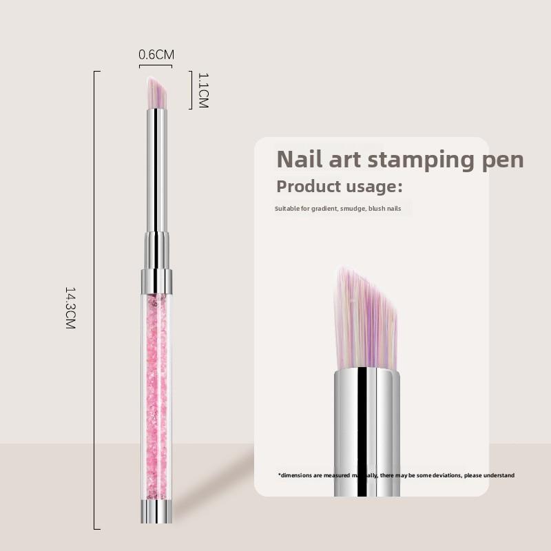 Nail art gradient pen smudge pen Nail art tool beginner nail gel pen oblique painting pen