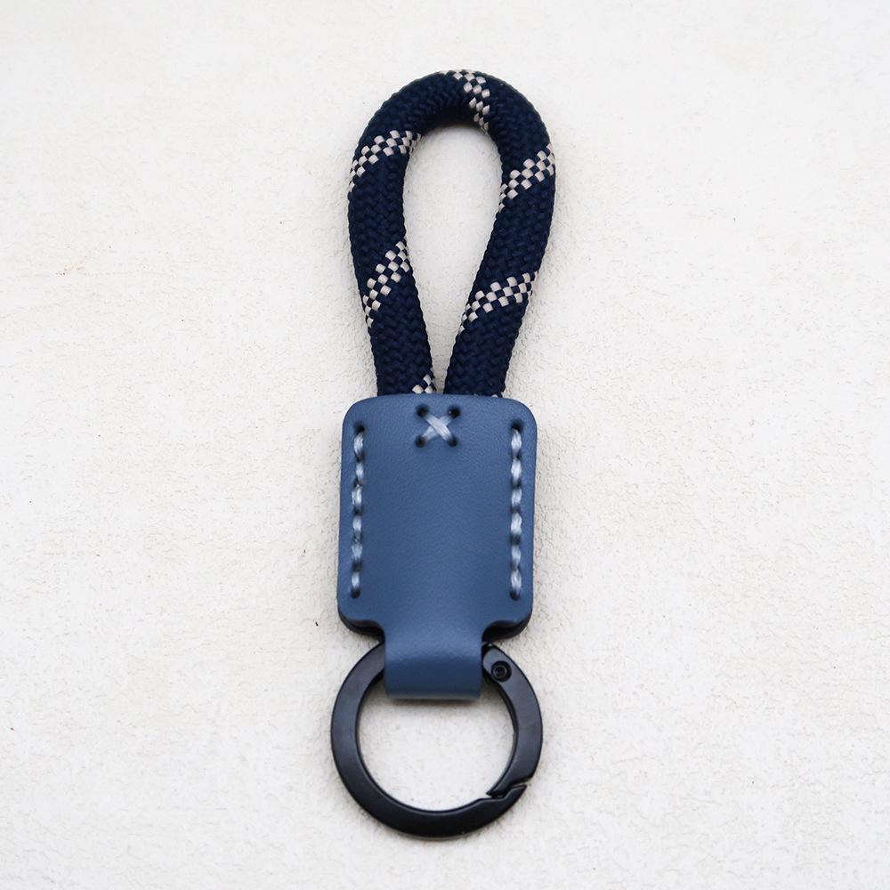 Ручная работа, кожаный брелок-шнурок - Изысканный плетеный веревочный брелок-подвеска для сумки