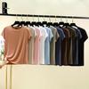Plus Size Women's Slim Fit Solid Crew Neck Modal T-Shirt - Korean Style Summer Top