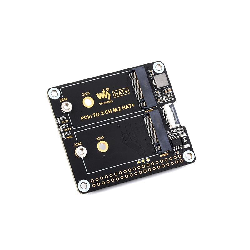 Raspberry Pi 5 PCIe Dual M.2 NVMe Adapter Board for Hard Drive Expansion