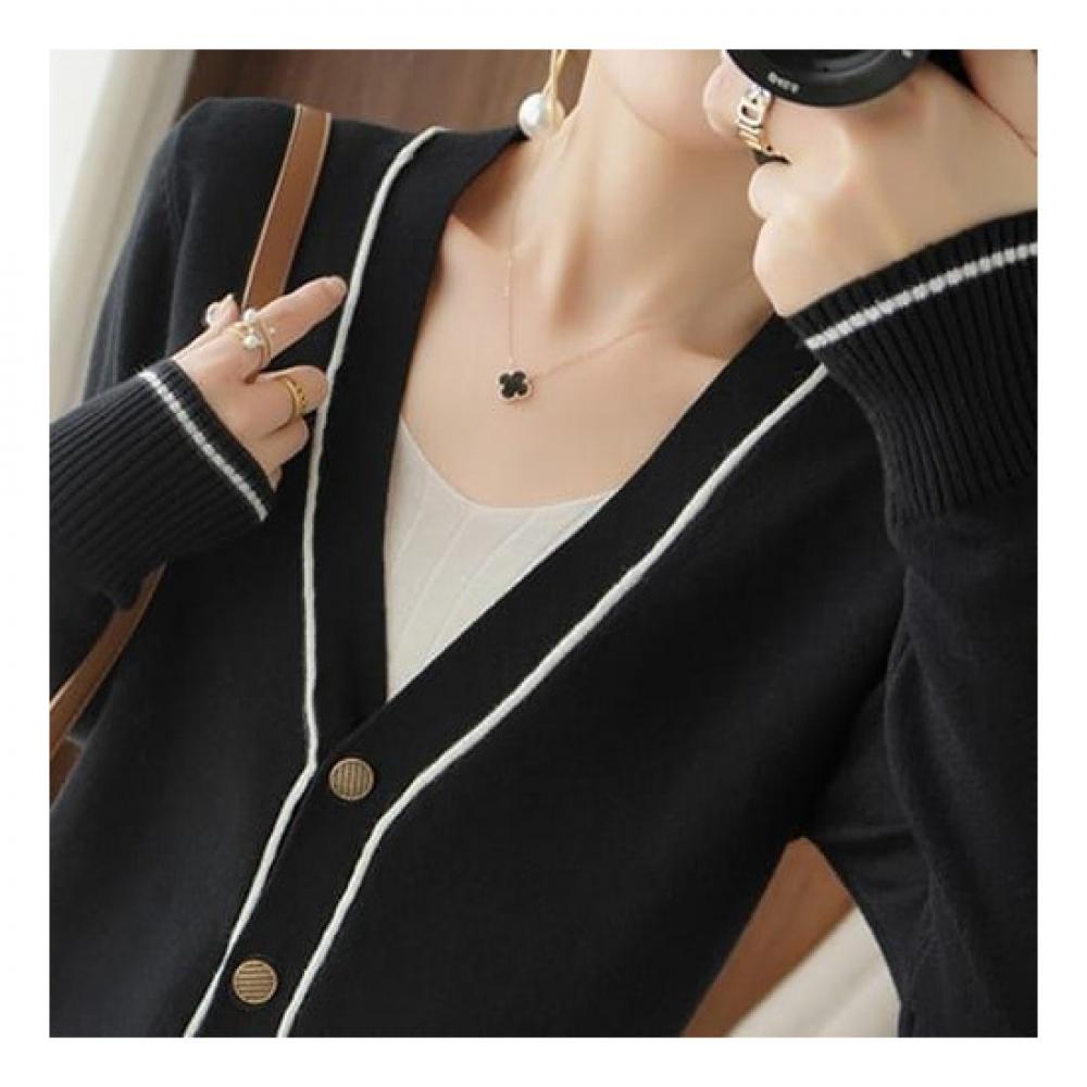 NaVaVa V Neck Long sleeVe Knit Cardigan Nk2288
