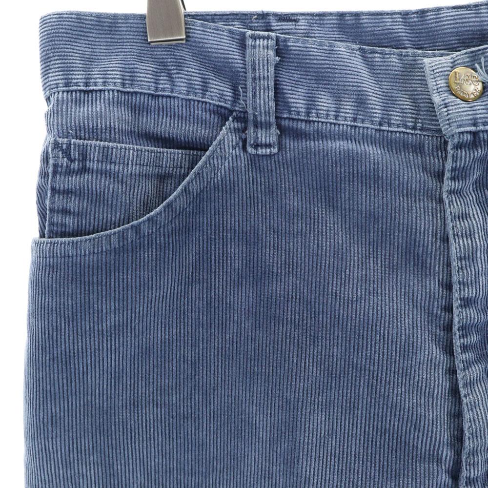 Lee 80s Vintage 42 Talon Corduroy Pants W31 Navy Men's Used
