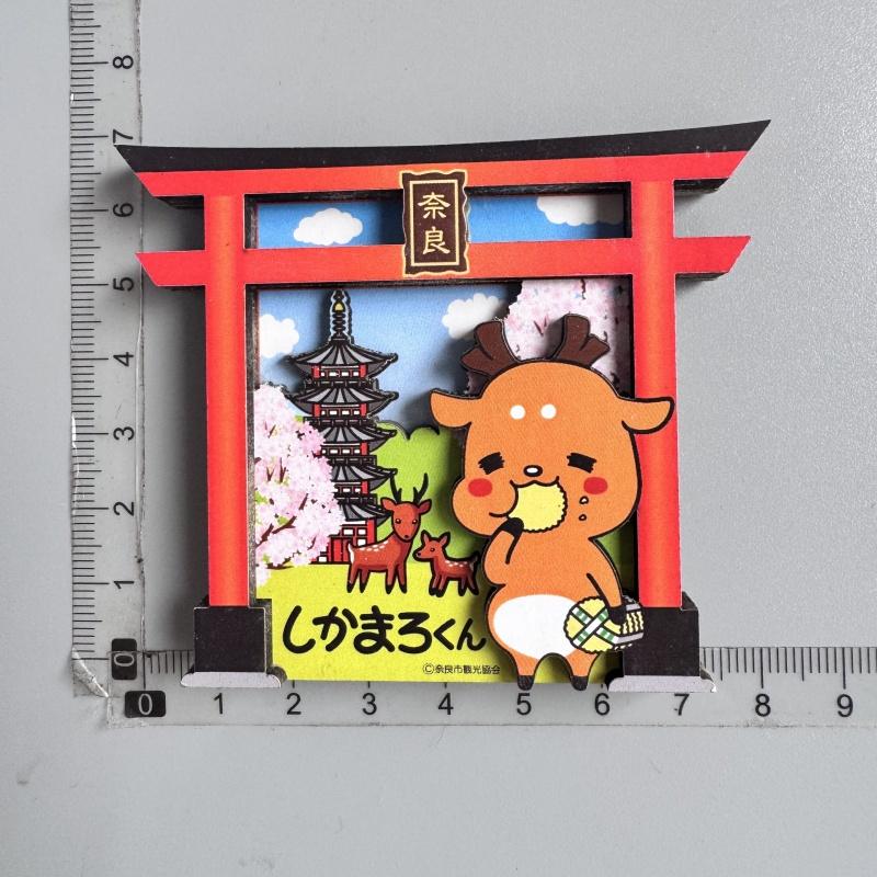 Japanese Refrigerator Sticker Tourist Souvenir Mount Fuji Cherry Blossom Rattan Thunder Door Lantern Fridge Magnets Gifts