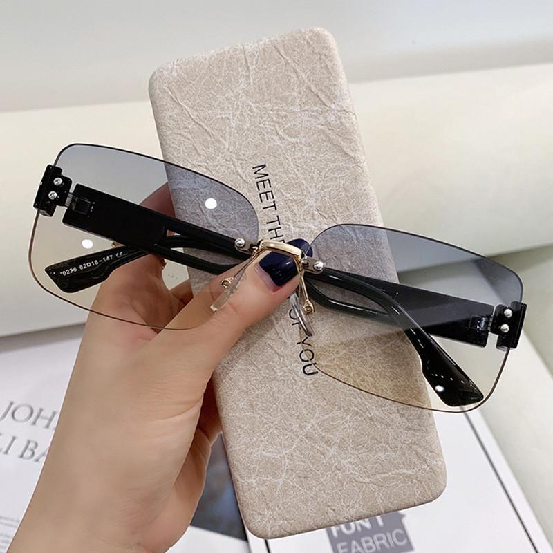 Fashion Square Frame Sunglasses Female Uv385 Protection Polarizedfree Tidal Look