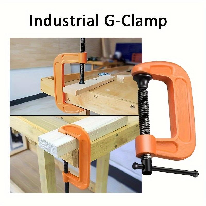 1pc 6" 8" Portable Mounting Heavy-Duty Thickened Adjustable Woodworking Cast Steel C Type G-shaped Clip Clamp