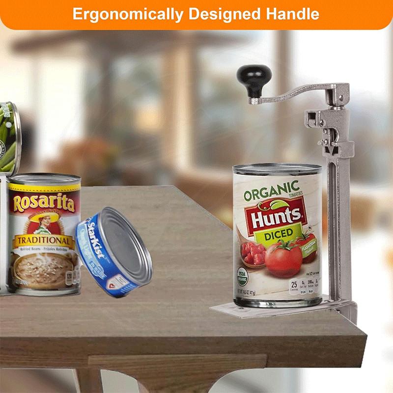47cm Industrial Table Mount Bottle Tin Opener Heavy-Duty Manual Canned Fruit Bottle Opener Cast Steel Commercial Can Opener