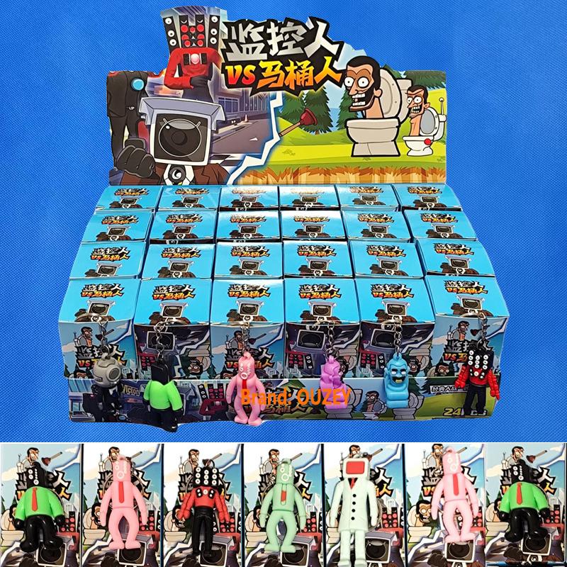 Skibidi Toilet Figurines Blind Box SetAction Figures Toys Game Character Card Model Kawaii Anime Collection Dolls Kids Gifts
