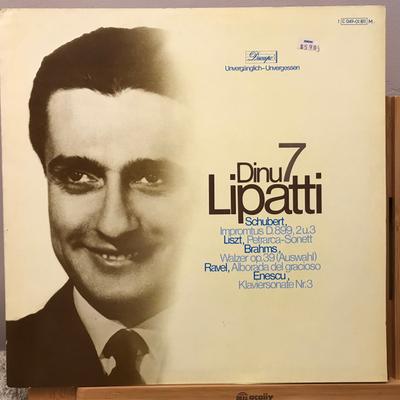 Disque vinyle DINU LIPATTI Dinu Lipatti 7 Franz Schubert Fr 1C04901811M EMI Allemagne Classique Occasion