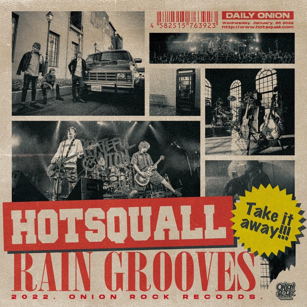 

CD HOTSQUALL - RAIN GROOVES ONION1013 Japan ObiRock Used