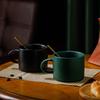 Jednobarevný Jednoduchý hrnek Šálek na cappuccino Šálek na kávu Nordic Style Keramický šálek na vodu Šálek na kávu Šálek na mléko Šálek na snídani