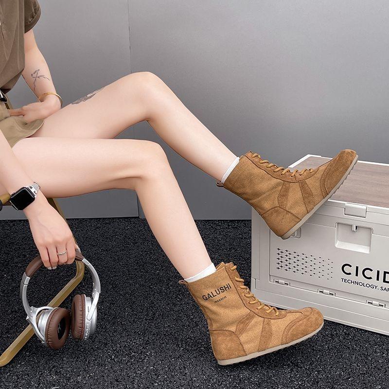 Damen 2025 Retro Canvas Stiefeletten mit weicher Sohle - Sommer Atmungsaktiv und Leicht für Wandern und Reisen