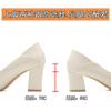 Nude high heels women's new temperament patent leather is not tired, pointed feet medium thick heel light mouth single shoes women