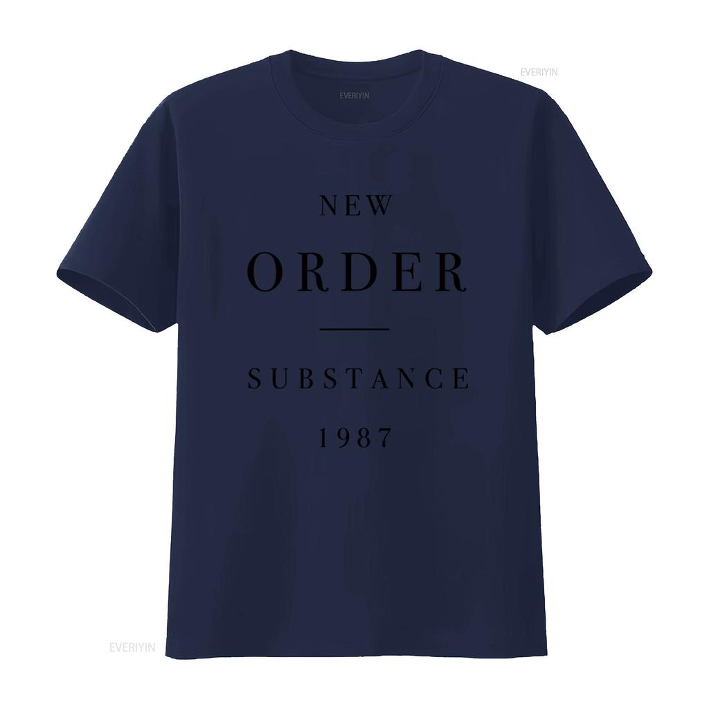 NEW ORDER SUBSTANCE 1987 Print T Shirt X Large Vintage Style for Men Vintage Washed Breathable Fashion Comfortable