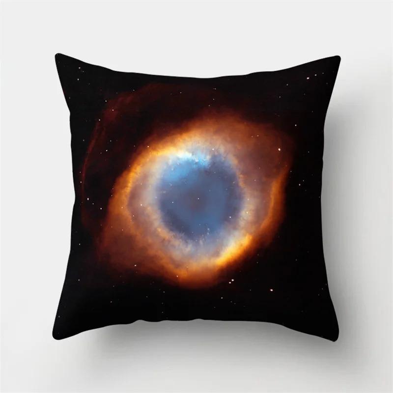 Office Living Room Home Pillowcase Starry Sky Planet Pattern Pillowcase Car Ornaments