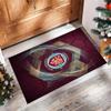 Burnley Football Print Crystal Velvet Rug, Comfortable Water Absorbent Non Slip Indoor Floor Carpet