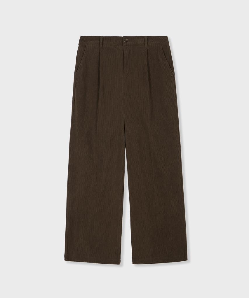 GLW Comfort Elastic Corduroy Pants Brown