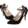 Women's Pumps Ankle Strap Sandals Slingback Bow High Heels Kitten 9cm Pointed Toe Heel Party Wedding Dress Comfortable Shoes