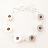 Rare Citrine Gemstone 925 Sterling Silver Gift Jewelry Chain Bracelet 9" For Her RB-9-2