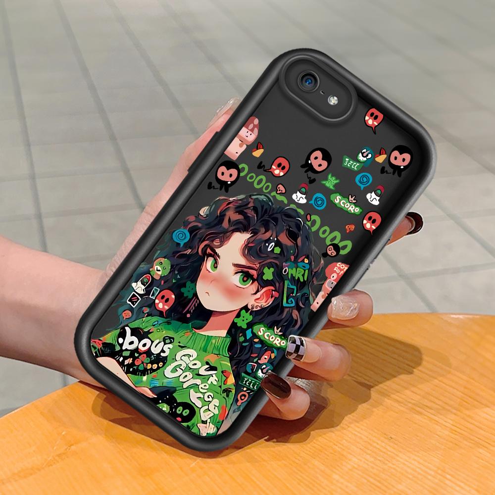 Soft Silicone Square Ladder Printing Pattern Phone Casing Full Cover Camera Shockproof Protection Rubber Case for iPhone Infinix Tecno OnePlus