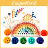 Wooden Rainbow Clamp Bead Fitting Toy For Kids Educational Logic Development And Parentchild Games