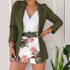 Women's Casual Fashion Suit with Belt