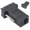 VGA Extender Stecker CAT5 CAT6 RJ45 zu LAN Buchse Netzwerkkabel Adapter Kit