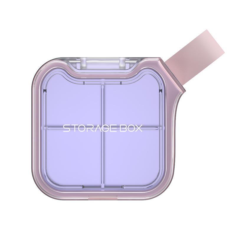 7-Compartment Portable Pill Box for Weekly Medication, 3 Meals a Day, Compact Carry-On Storage