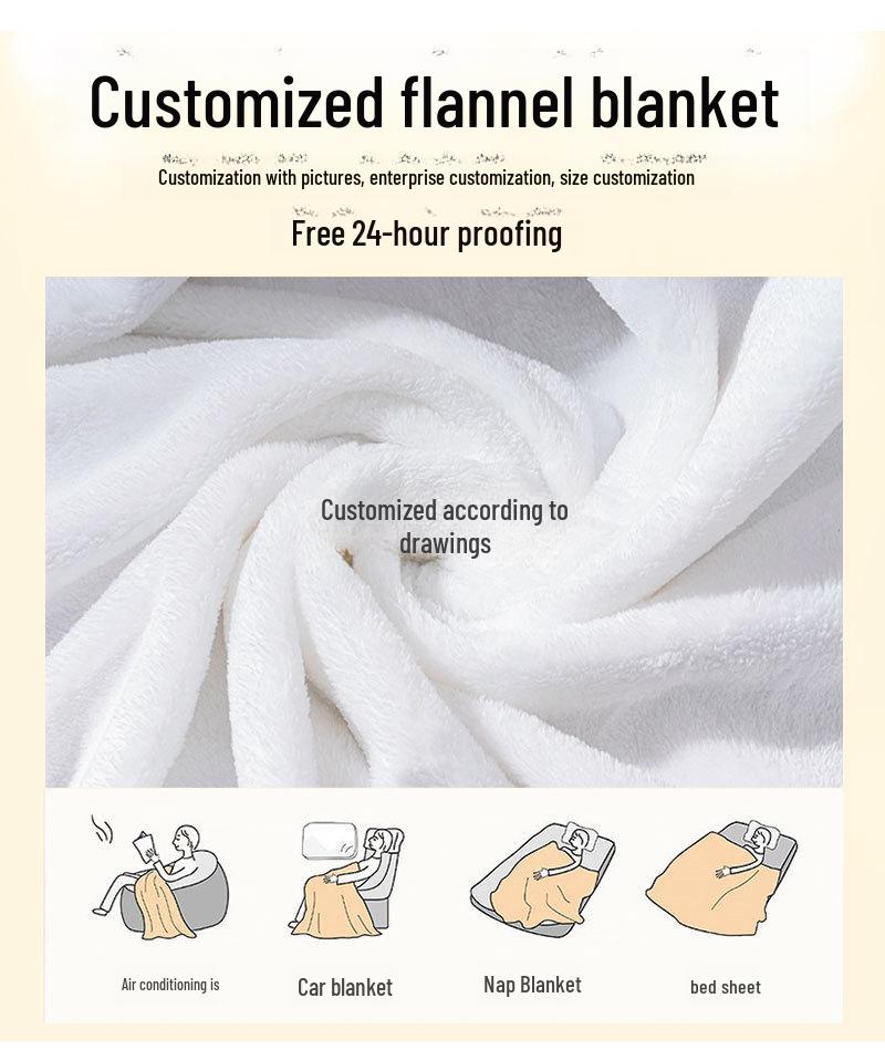 Independence Day Digital Print Flannel Blanket - Home, Air Conditioning, Nap & Gift Blanket