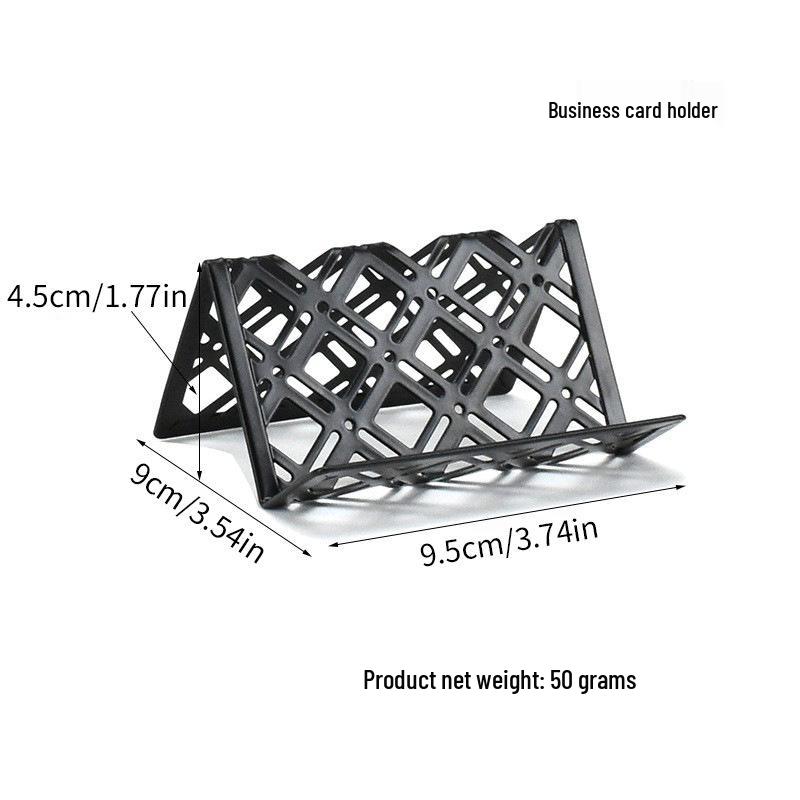 Six-piece Desktop Organizer: Storage Rack, Pen Holder, Three-Grid Tray, Document Slot, Shelf, Bookend.