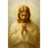 Newlyweds Jesus Catholic Posters Classic Pray Motivational Spirit Modern Prints Canvas Wall Art Picture Home Living Room Decor
